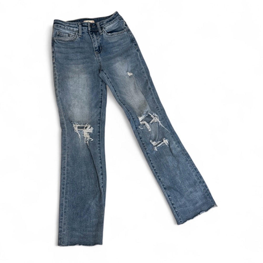 Altar'd State Vervet Blue Distressed Jeans size 24